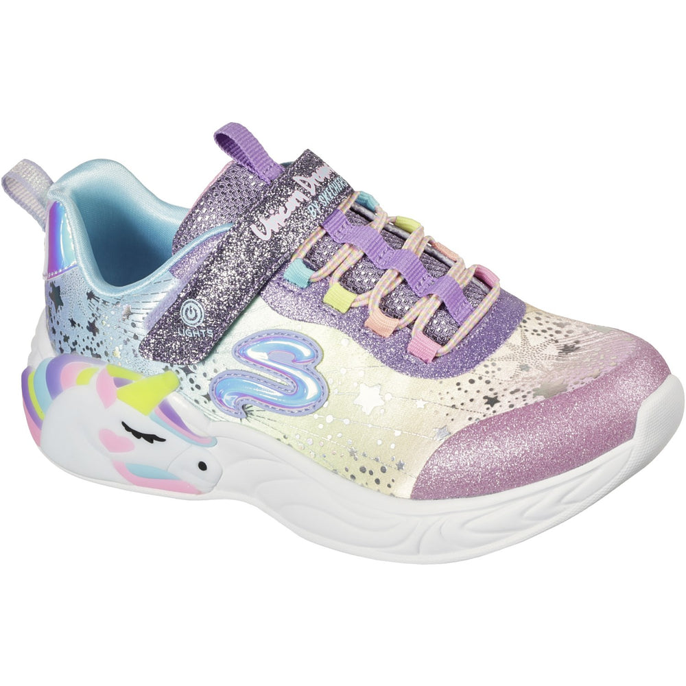 Køb Skechers Purple S-Lights Unicorn Dreams