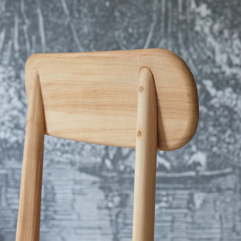Chaise Jonàk en teck massif