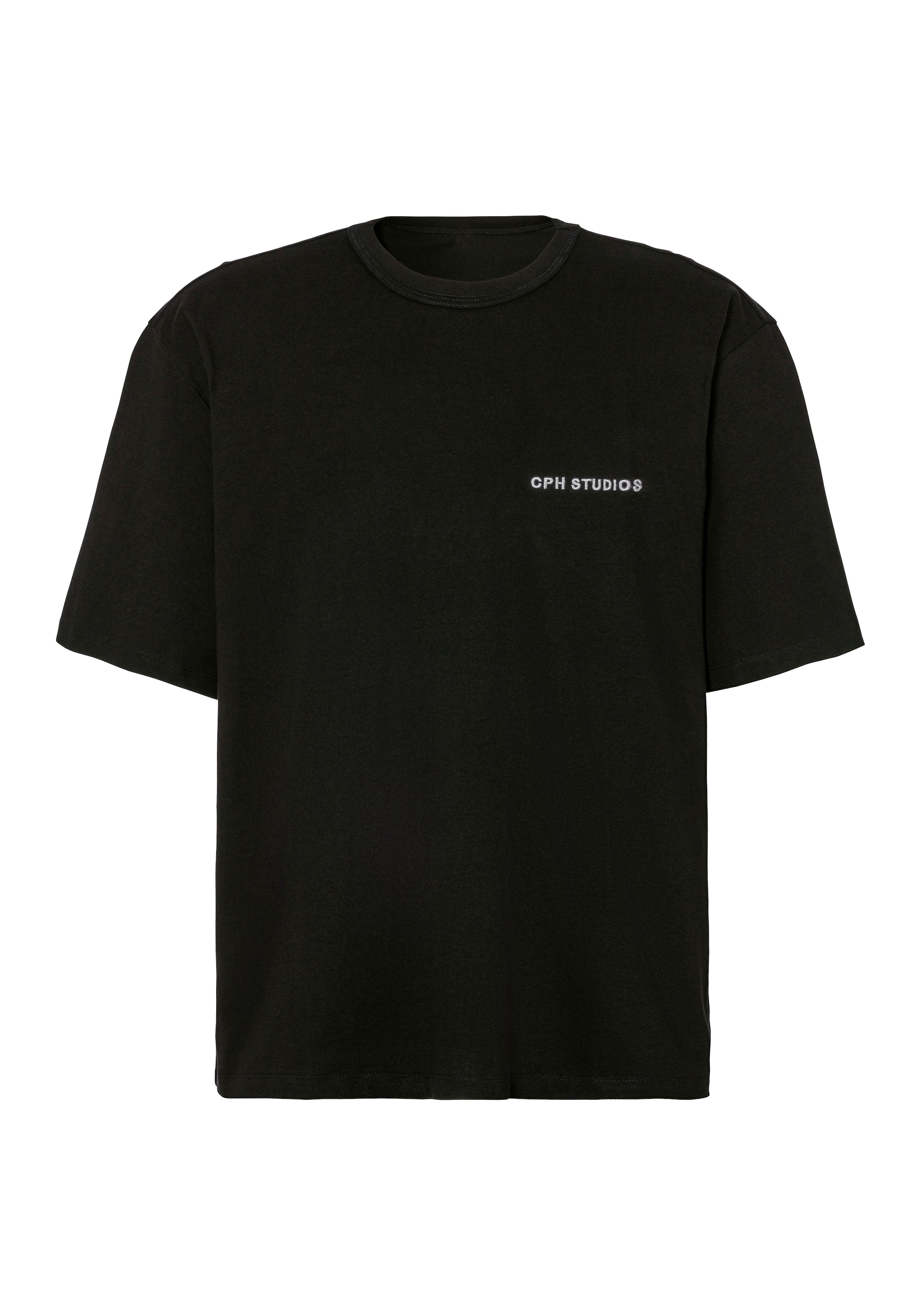 Copenhagen Studios T-Shirt »mit hochwertiger Logostickerei«, , Loose-fit, Oversize-Shirt aus heavy Bio-Baumwoll-Qualität