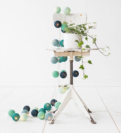 Iris Lights Lysk?de - 390 cm - 35 Lys - Cool Mint