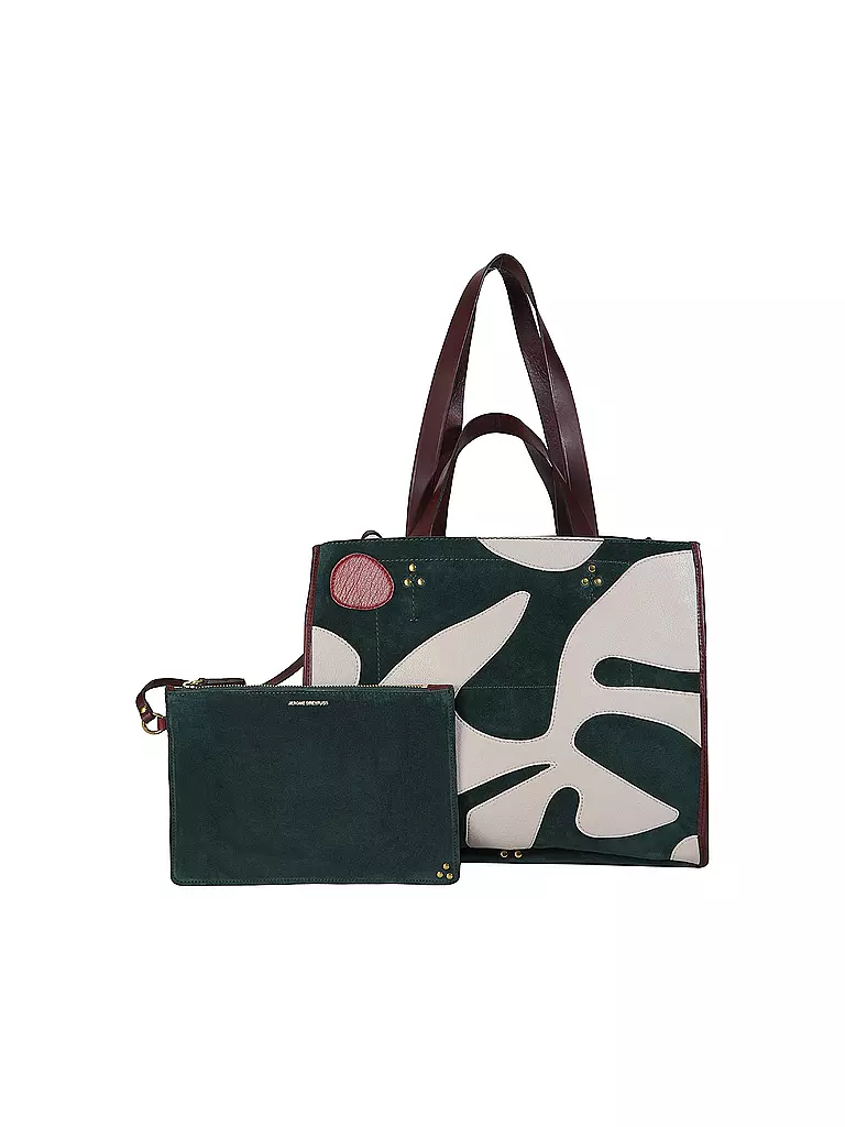 JEROME DREYFUSS Ledertasche - Shopper LEON M  petrol