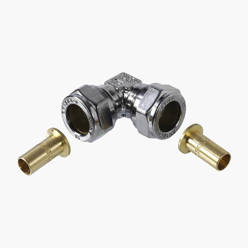 PEX vinkelkobling, 15 x 15 mm