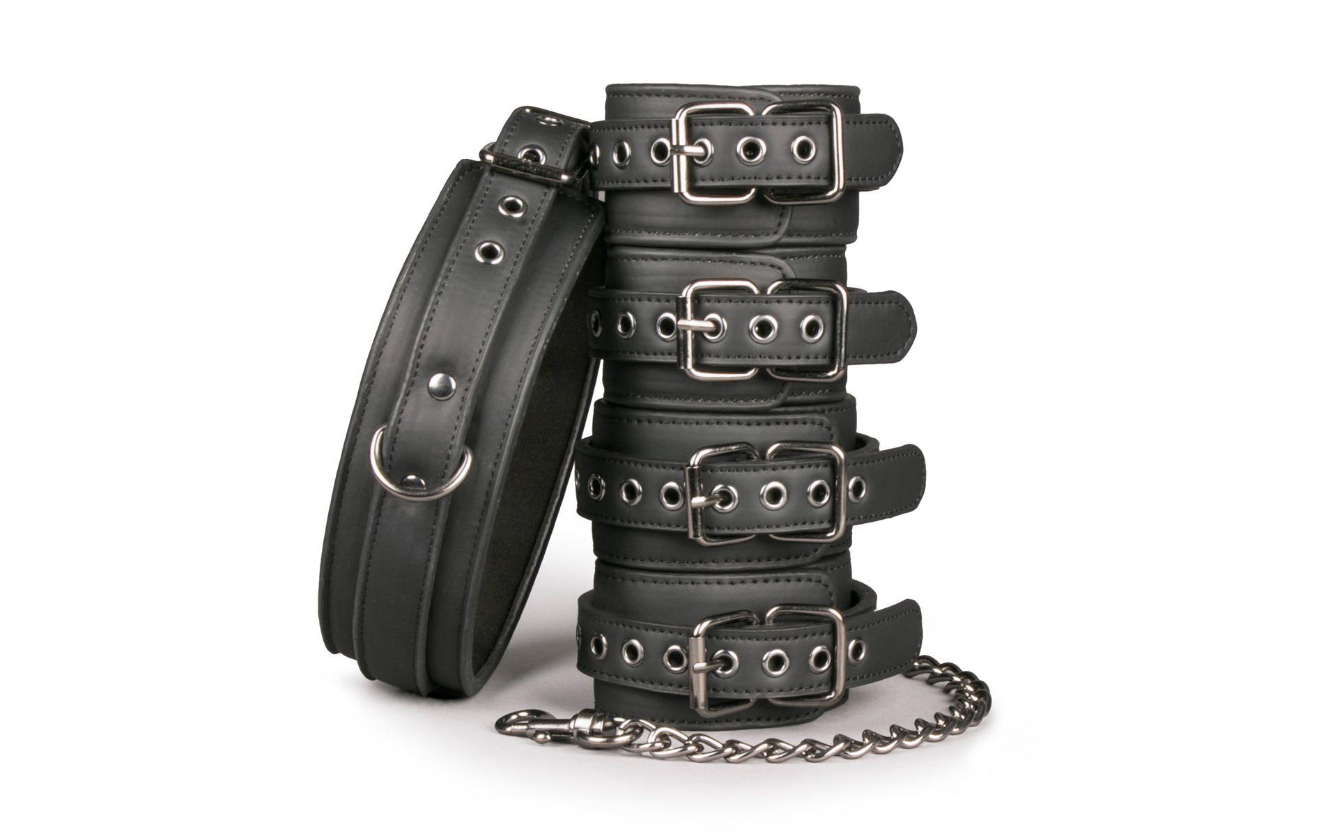 Full Restraint Set SchwarzHochwertiges Bondage-Set