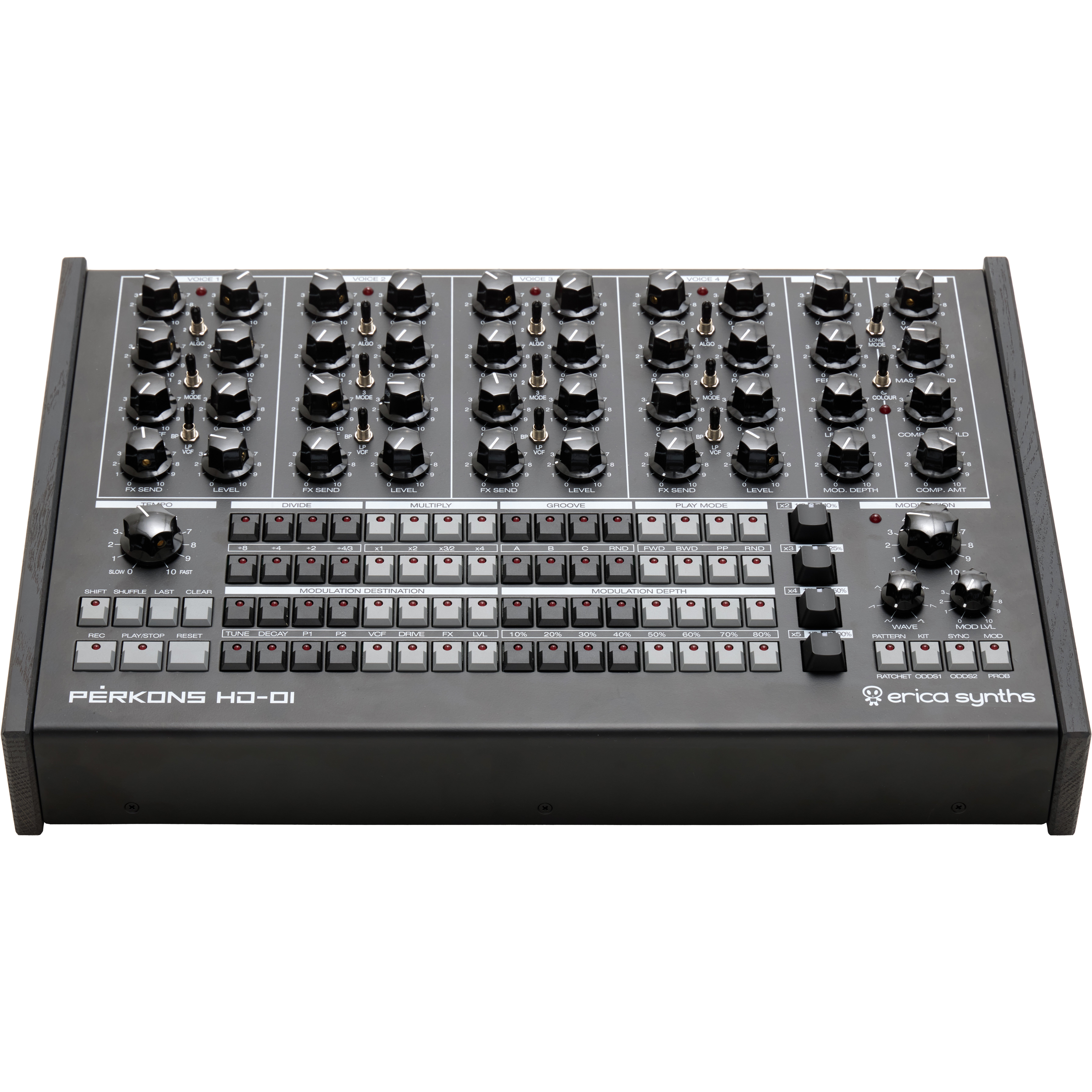 Erica Synths Perkons HD-01 BK drumcomputer