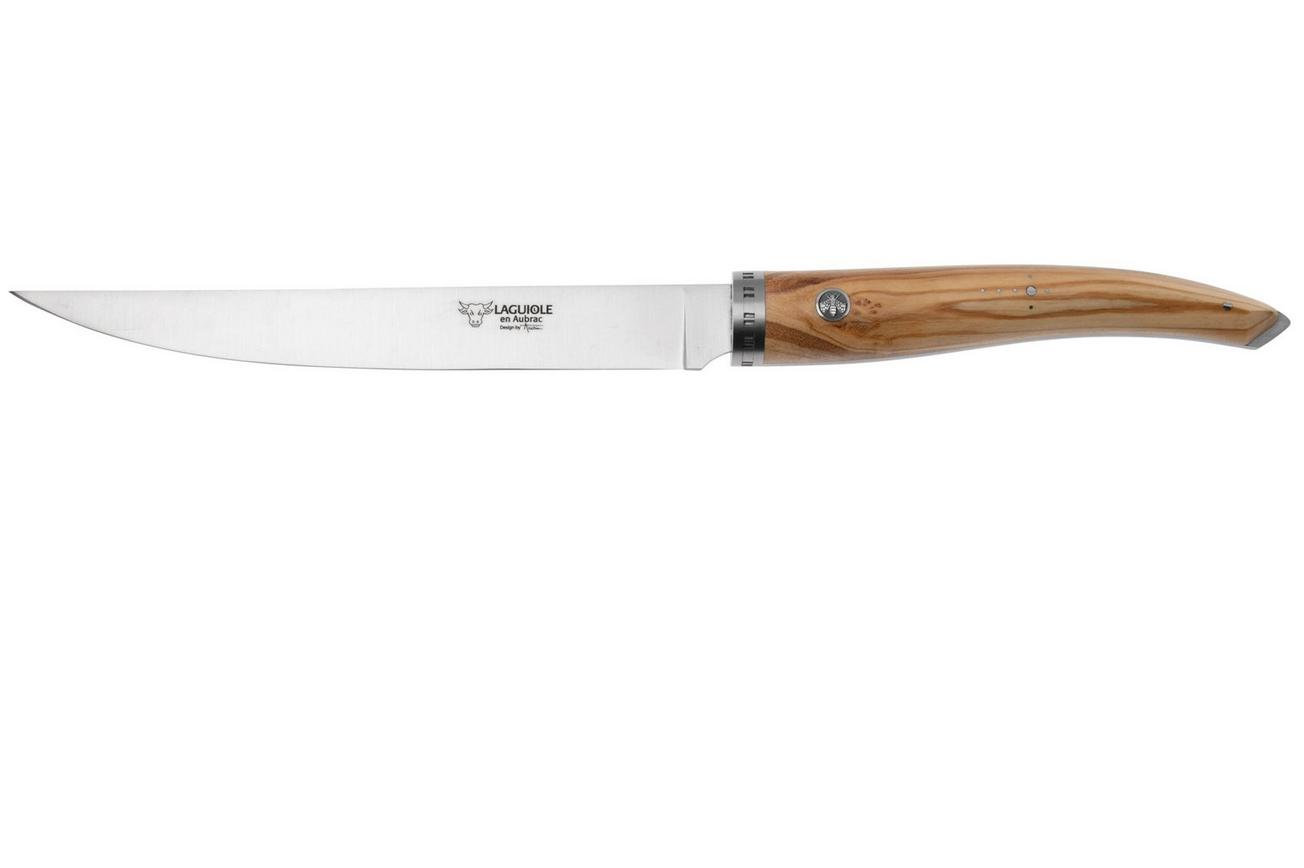 Laguiole en Aubrac Gourmet FGO20OLI olijfhout, uitbeenmes, 20 cm