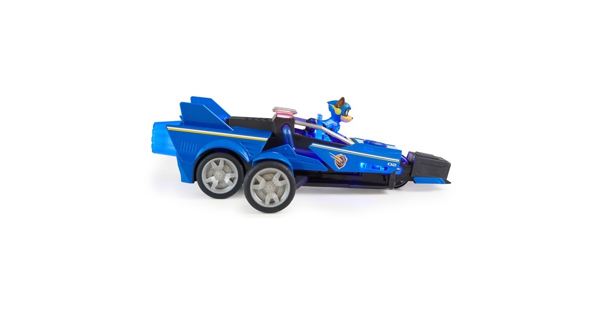 Spin MasterPAW Patrol: The Mighty Movie, Chase’s Deluxe Transforming Cruiser Speelgoedvoertuig