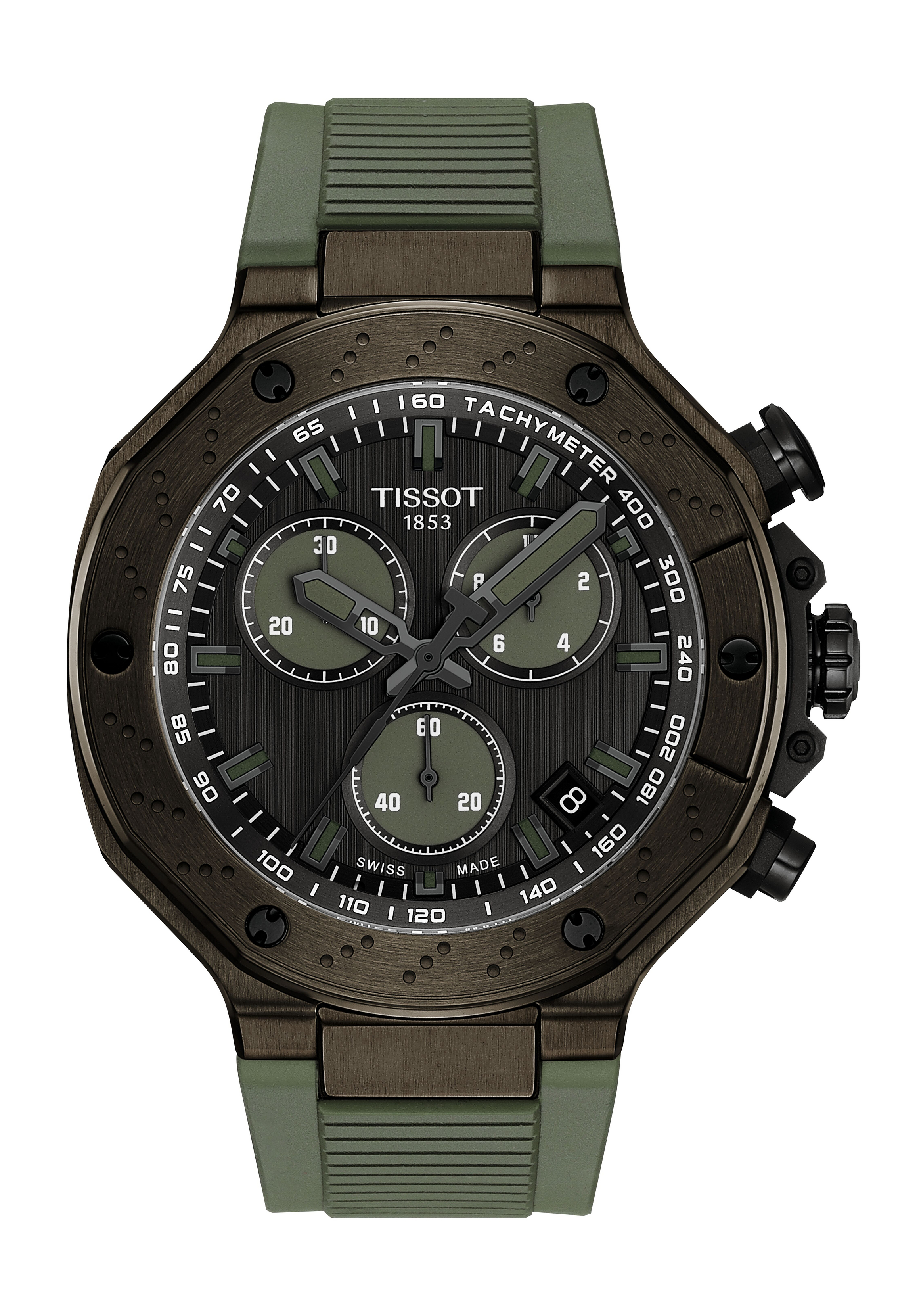 Tissot T-Race Quarz Chronograph Oliv T141.417.37.061.02