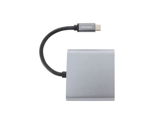 METRONIC - Kit accessoires smartphone Adaptateur usb-c 3 en 1 hdmi, usb-a, usb-c pd charge