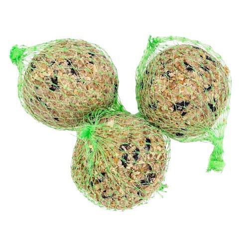 Pacote com 6 bolas de sebo com rede para pássaros