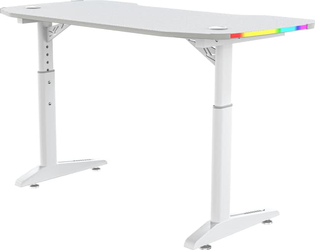 Piranha Base 120 RGB gaming-skrivebord (hvid)