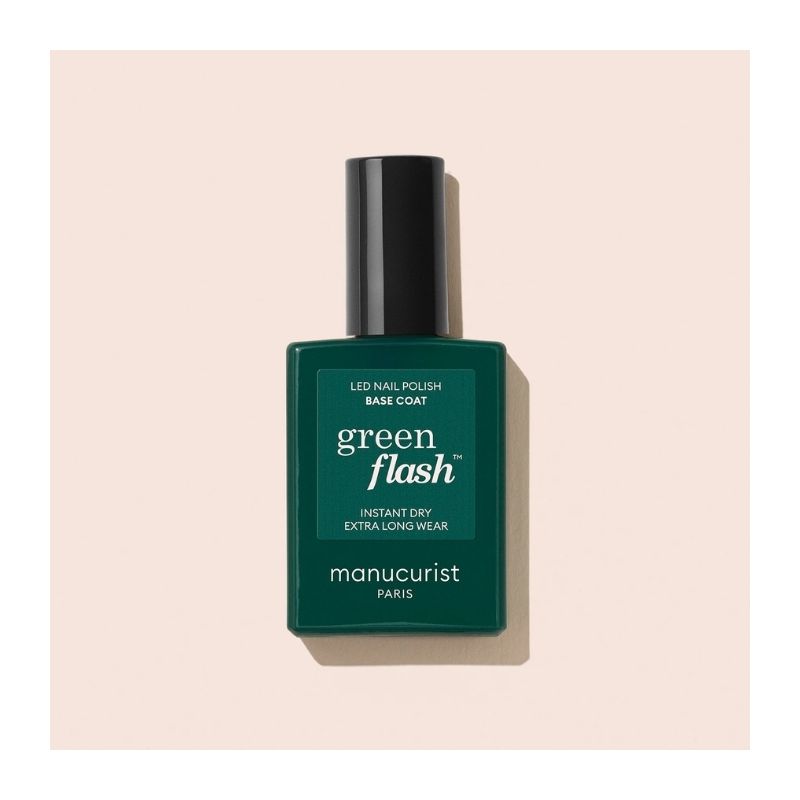 Base Coat semi-permanent LED Green Flash Manucurist 15ml