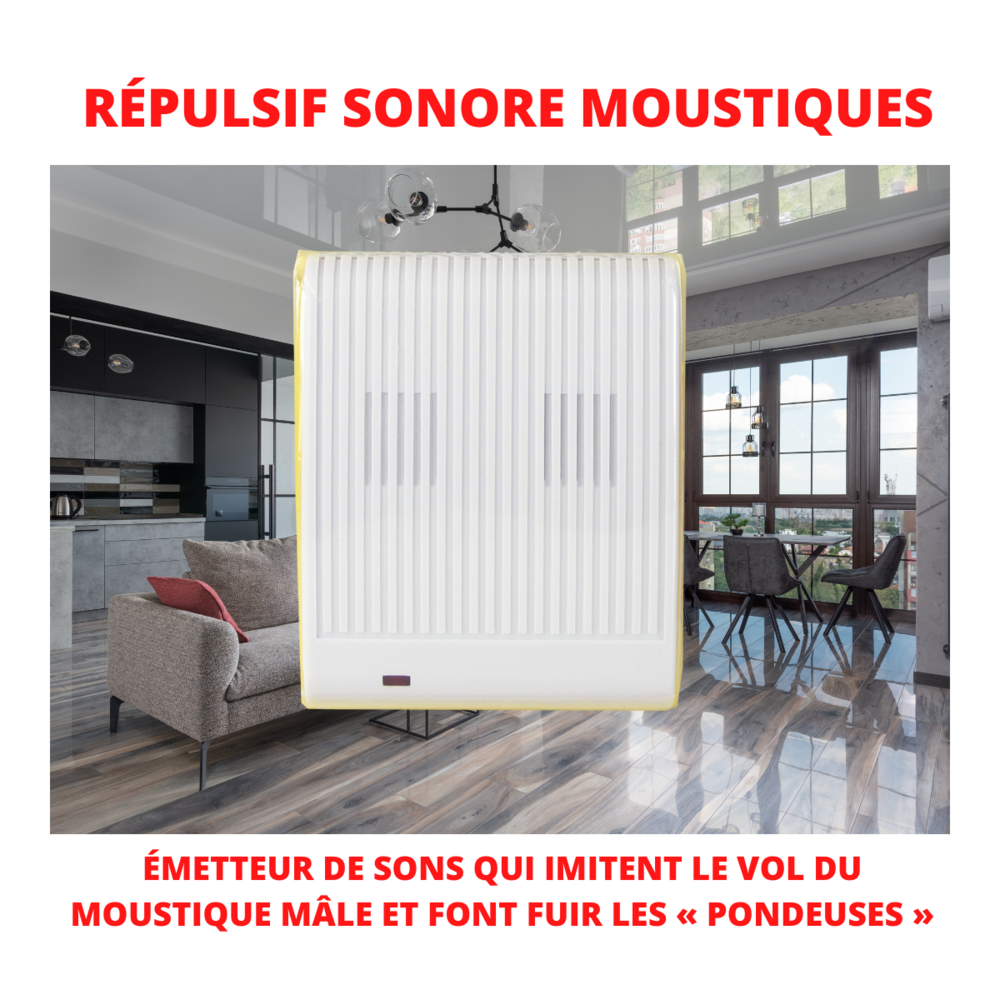 Répulsif ultrasons moustiques - protection efficace & portable contre les piqûre