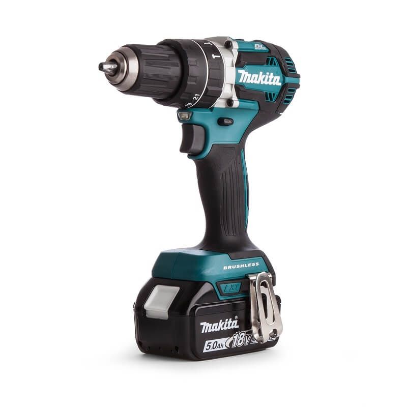 Makita DLX2180TJ 18V Li-ion accu klop-/schroefmachine (DHP484) & slagschroevendraaier (DTD153) combiset (2x5.0Ah) in Mbox - koolborstelloos