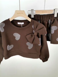 Your heart bow set - bruin