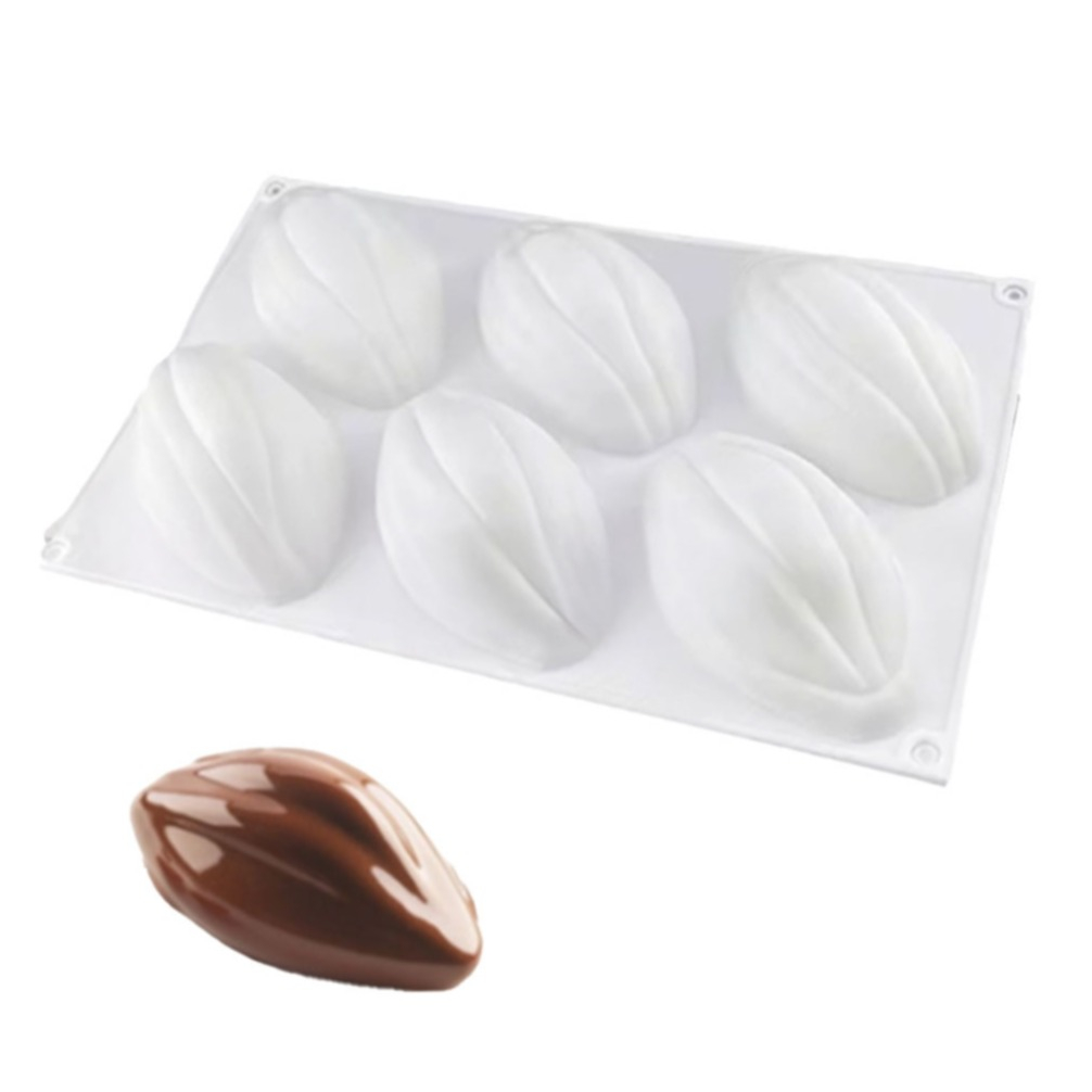 (6-fach) Silikon Trend Früchte Kuchen Form DIY Gussform für Virale Frucht Desserts - Kakaofrucht