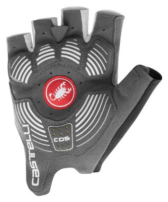 Paire de Gants Court Femme Castelli Rosso Corsa 2 Blanc / Noir