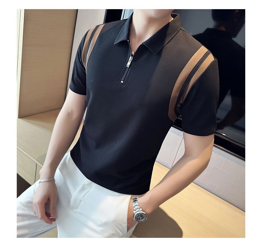 Deepwood - Poloshirt met korte mouwen en halve rits in twee kleuren