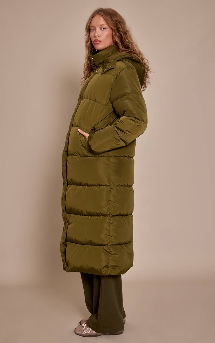 Kaki Manteau Doudoune Longue