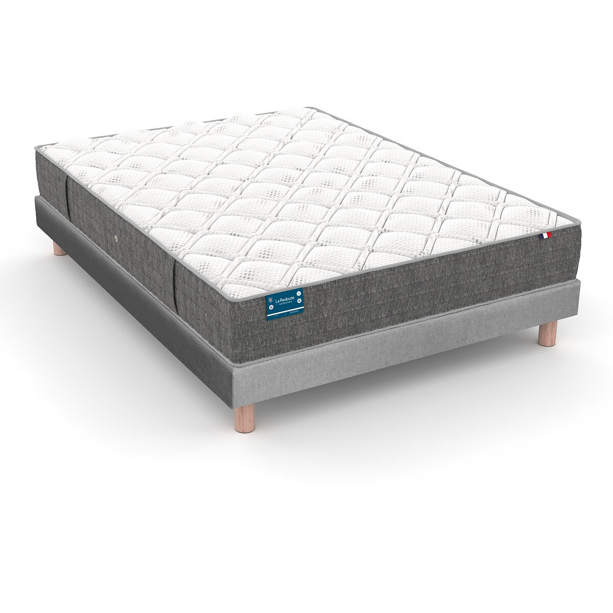 LA REDOUTE INTERIEURS<br>Colchão de látex 5 zonas Alt.20cm + conjunto base