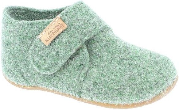 Living Kitzbühel Slippers Filz - Grijs - Vilt - Klittenbandsluiting