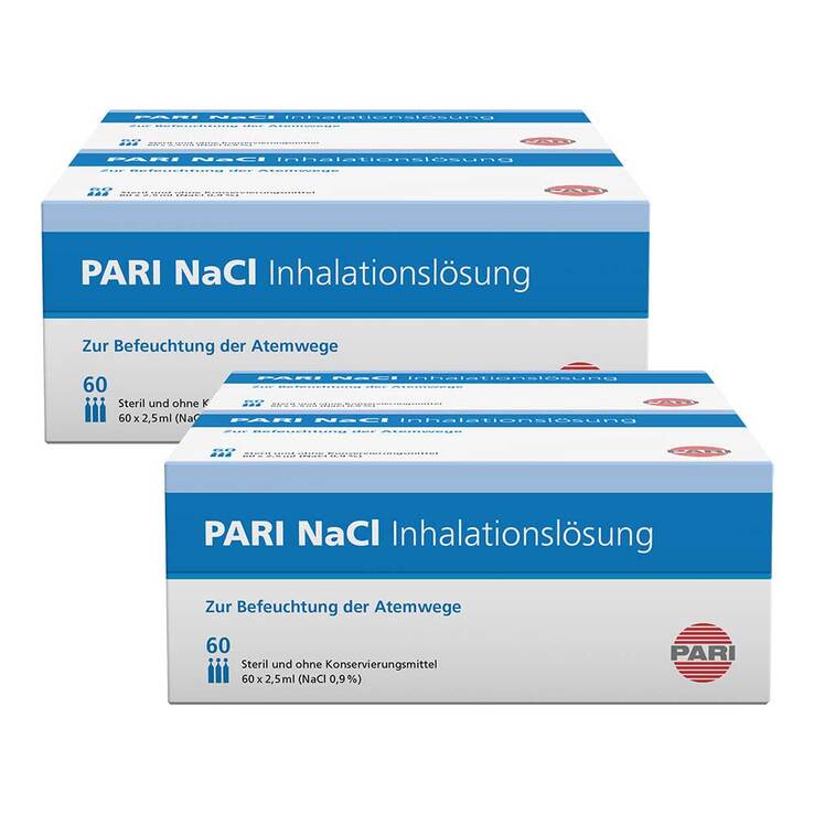 PARI NaCl Inhalationslösung Ampullen, 2x 120x2.5 ml