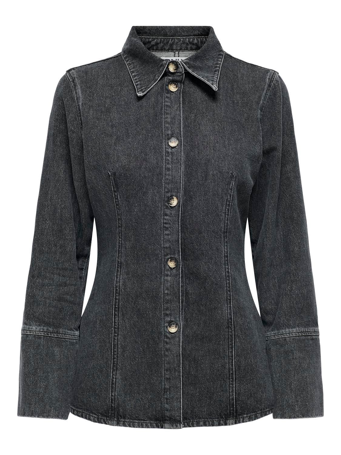ONLNARA Jeanshemd Washed Black