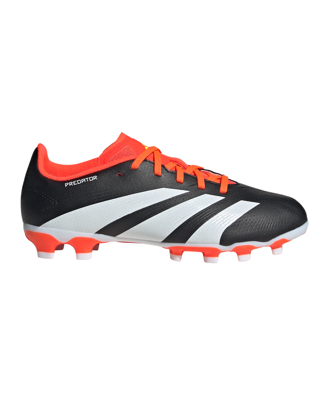 adidas Predator League MG Solar Energy Kids Schwarz Weiss Rot