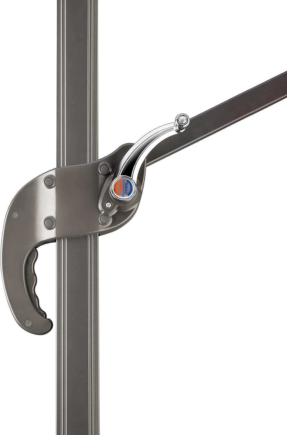 Schneider Sonnenschirm Rhodos Junior, natur, 270 x 270 cm quadratisch, 786-02, Gestell Alu/Stahl, Bespannung Polyester, 18 kg