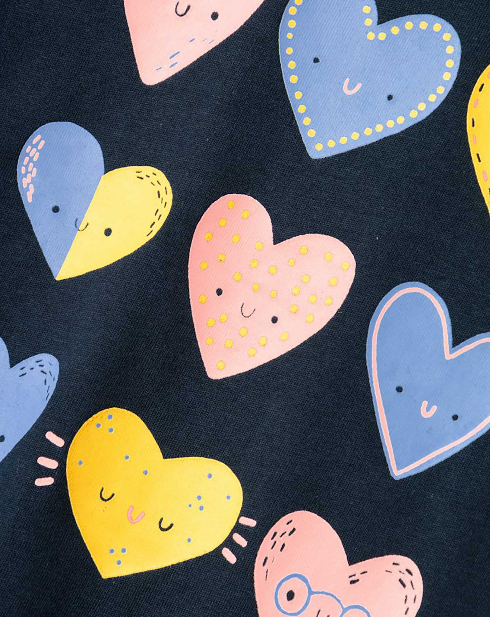 Langarmshirt NMFVIOLET HEARTS in dark sapphire