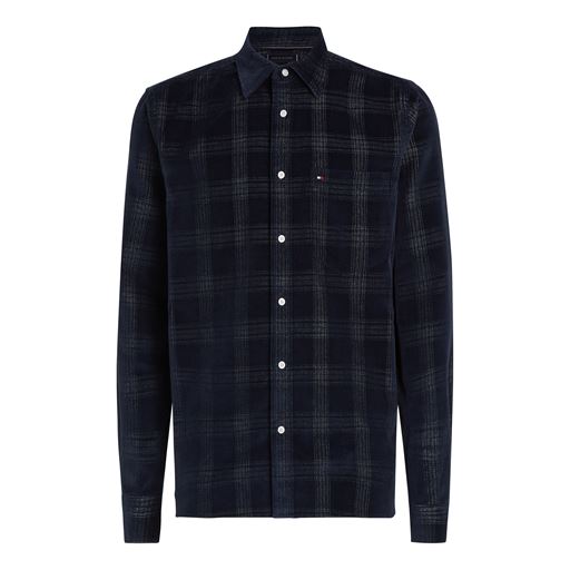 Tommy Hilfiger Corduroy Check Skjorte, Desert Sky/Multi, L