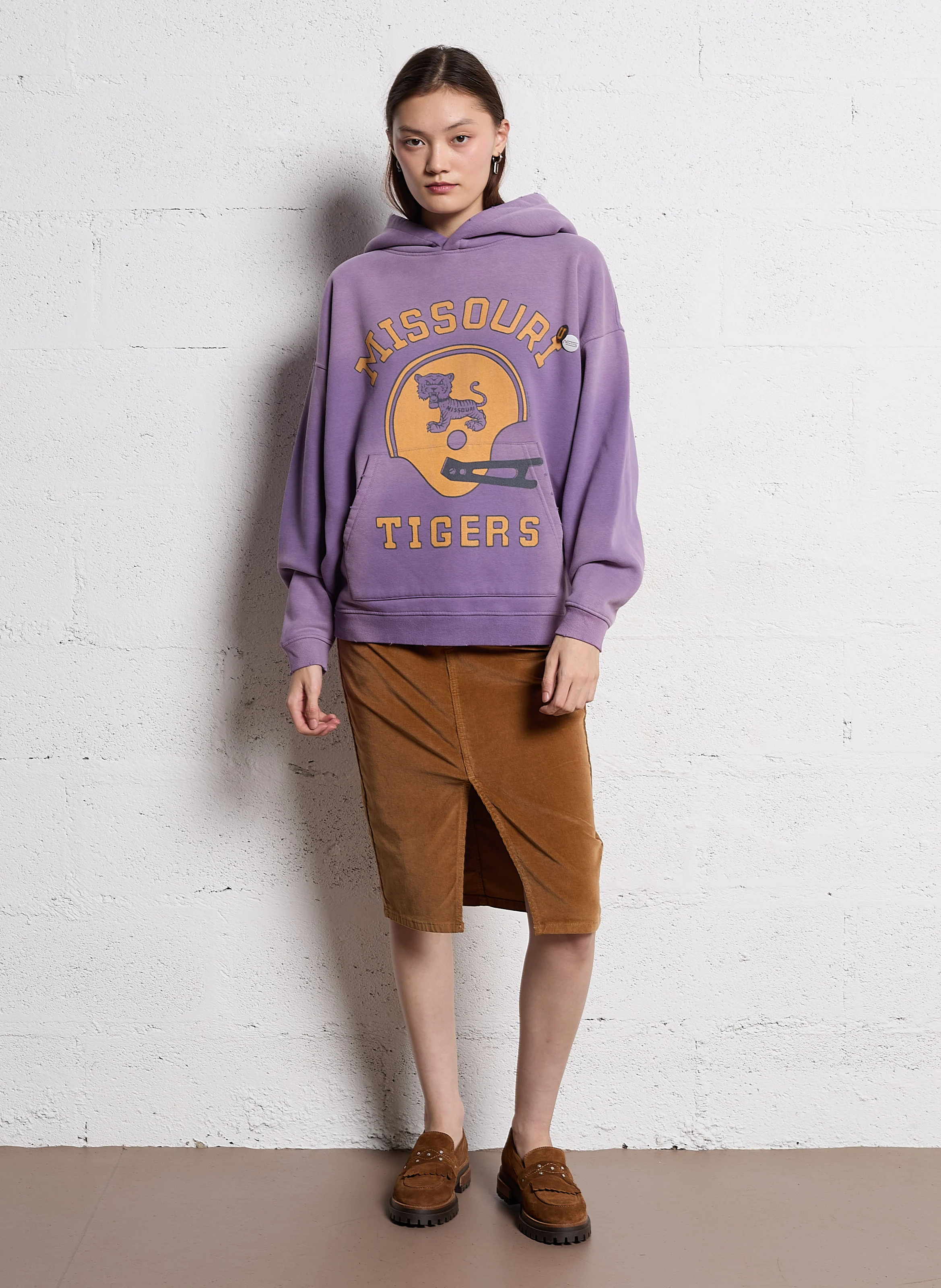 SKYLER MISSOURI - Sweat à capuche en coton mélangé | Violet