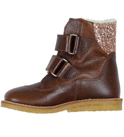 Angulus Winterstiefel - Tex - Kognac Mit Futter/Klettband