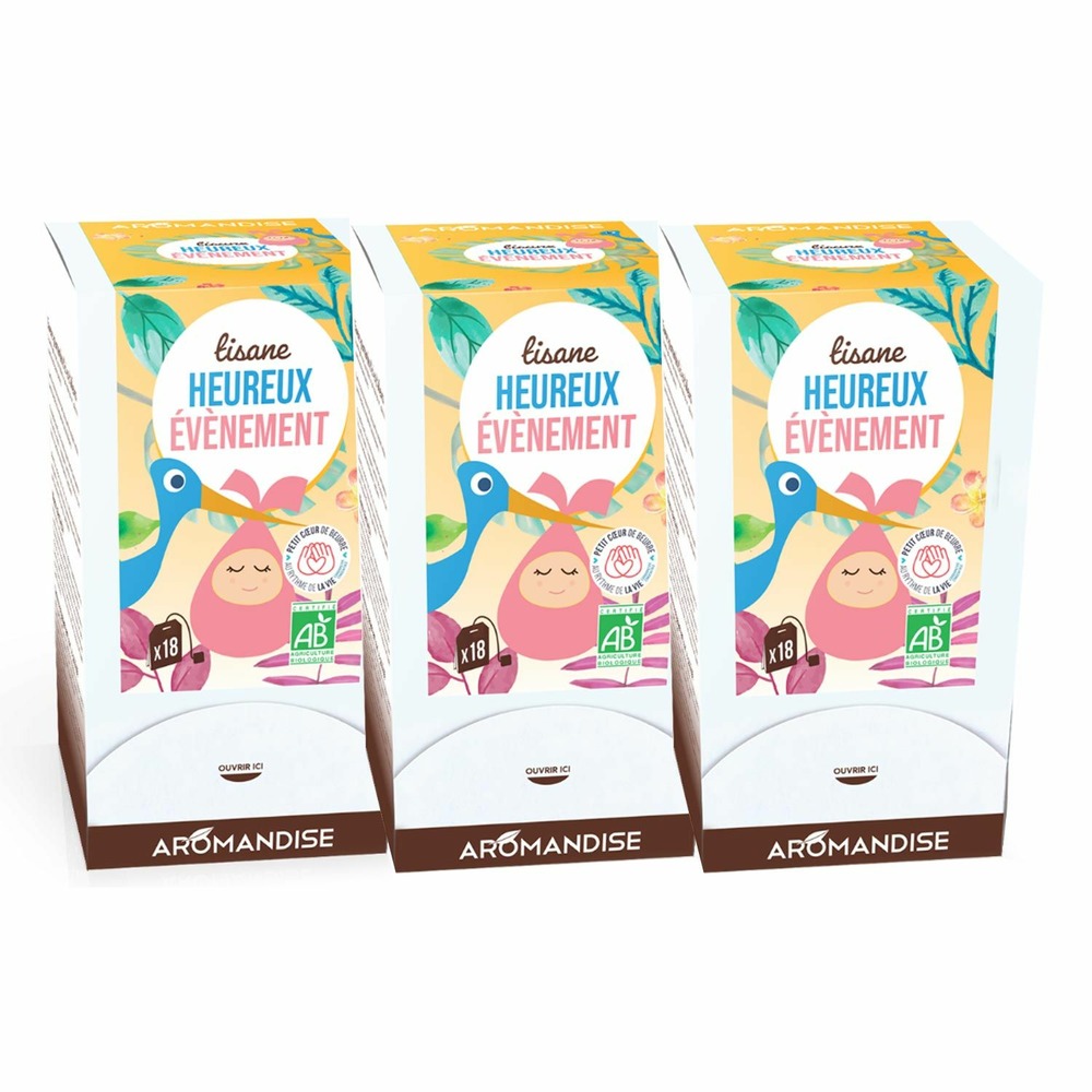 Tisane bio grossesse heureux evènement 54 sachets