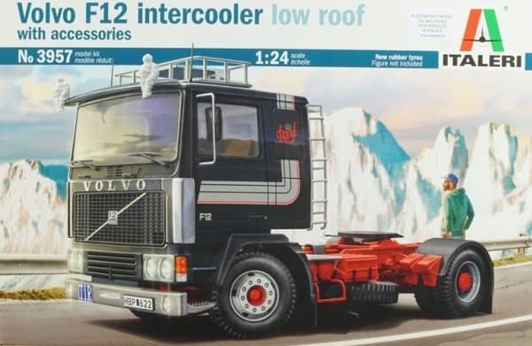 Italeri 3957 Volvo F-12 Intercooler Low Roof Truckmodel byggesæt 1:24
