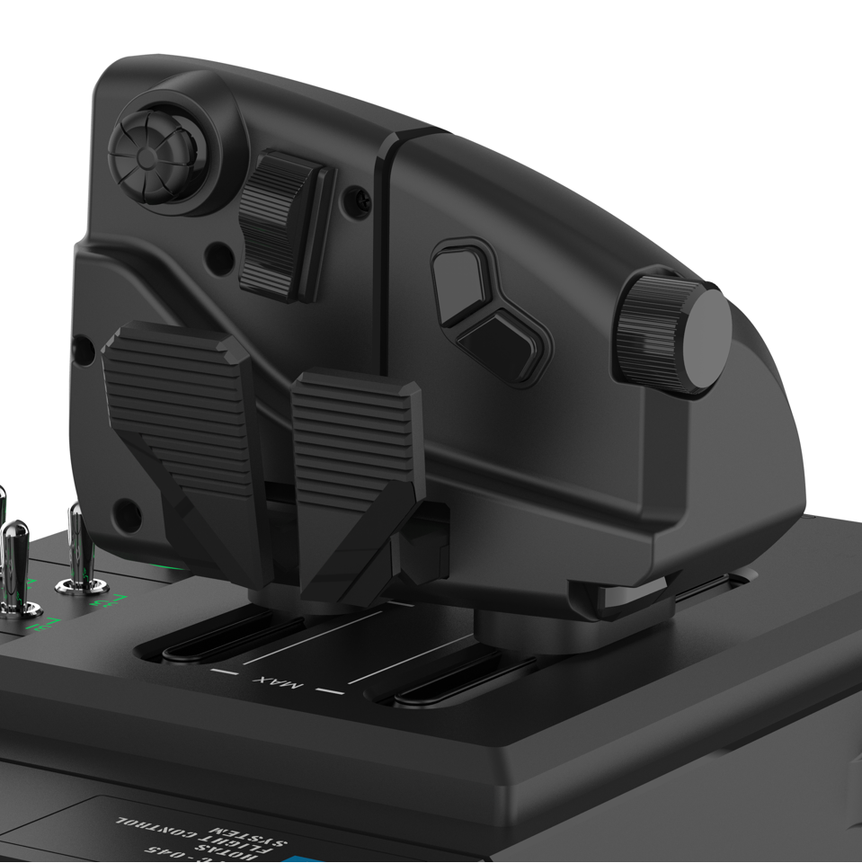 HORI - HORI HOTAS Flight Control System & Mount for PC (Windows 11/10) High-End Flight Stick & Throttle for PC Flight Sims