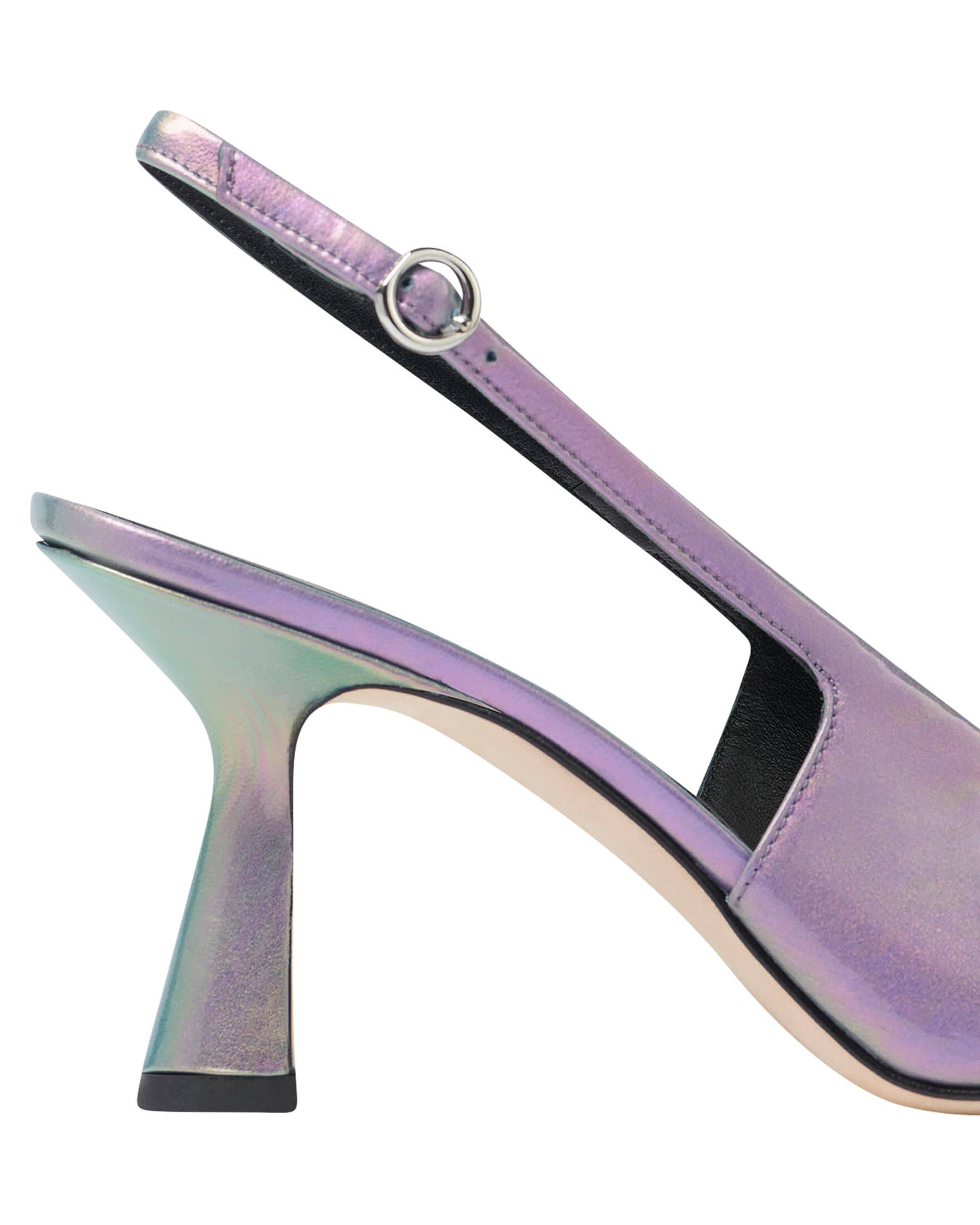 Aeyde| Damen Slingback-Pumps FERNANDA PATENT CALF LEATHER OPAL