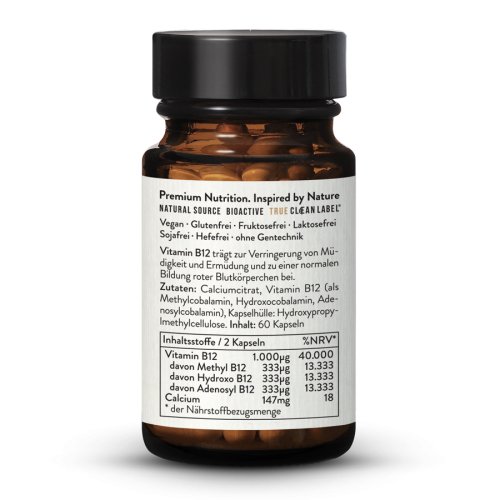 Sunday Natural Products  Vitamin B12 Mh3a ® + Calcium 500 µg