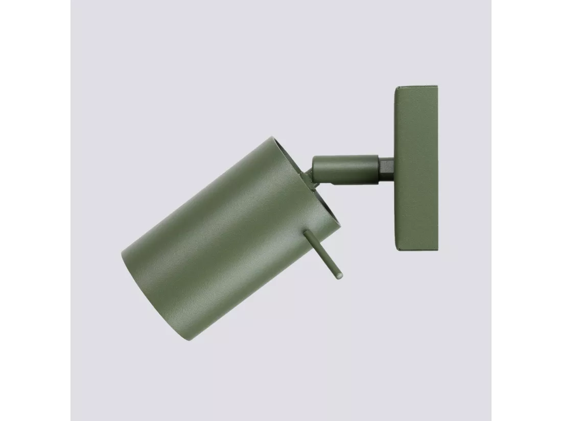 Applique Ring moderne en acier - 1 sources lumineuses - L.8 x H.8 cm - vert olive