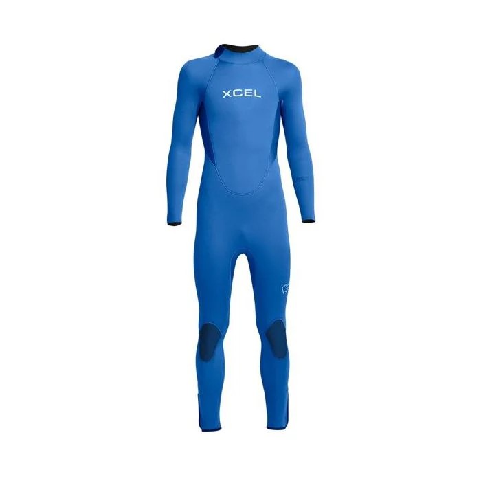 Xcel Combinaison Kid Axis Back Zip 5/4 mm - Saphire 14 ans