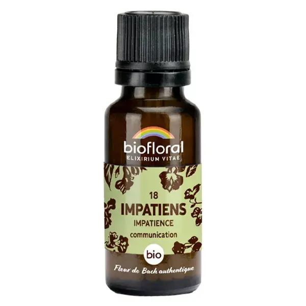 Biofloral 18 Impatiens Impatiens Grânulos Florais de Bach Orgânicos 19,5g