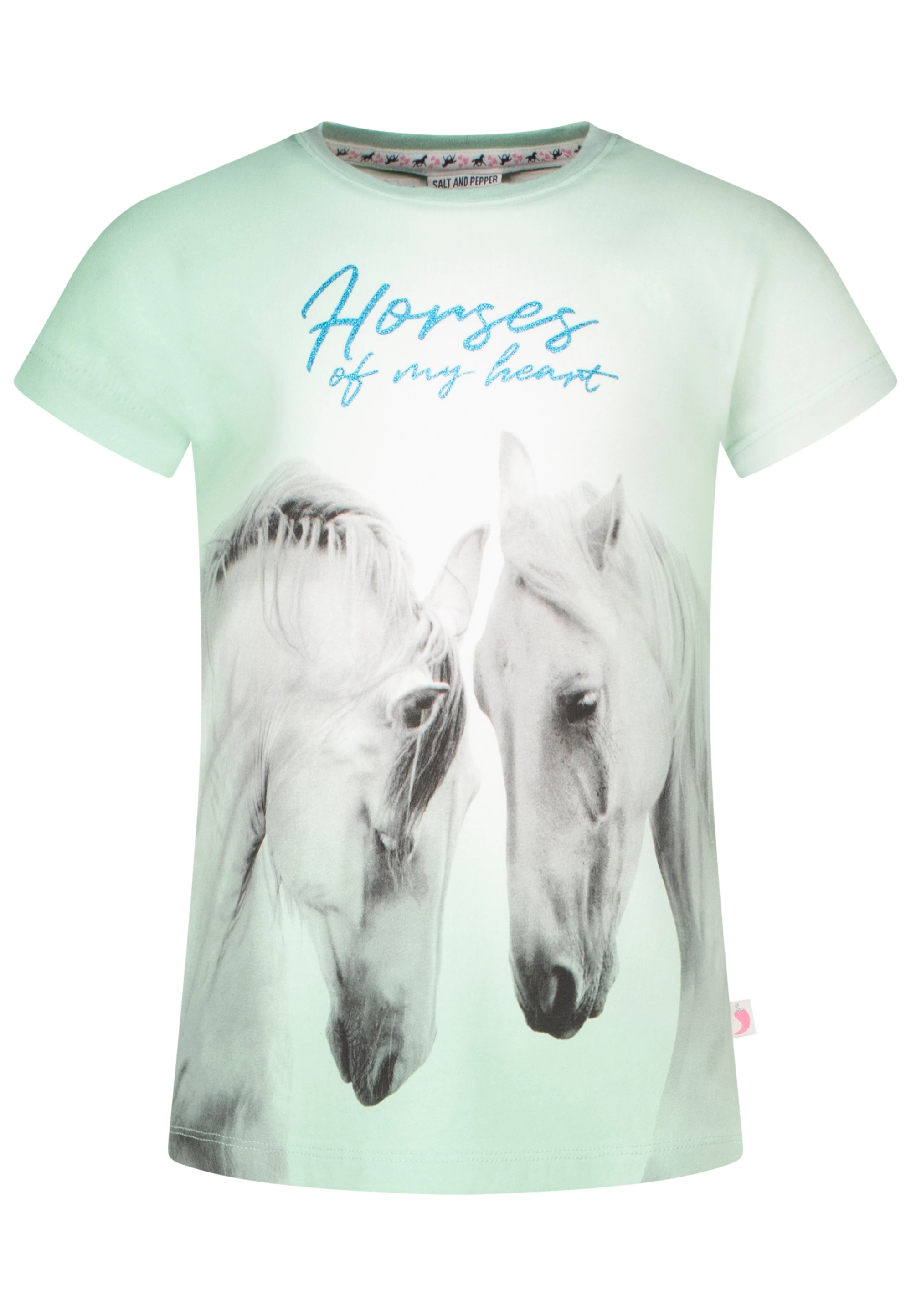 T-Shirt HORSES OF MY HEART in balsam green
