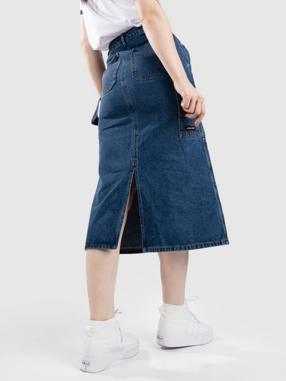 Santa Cruz Classic Carpenter Skirt classic blue denim