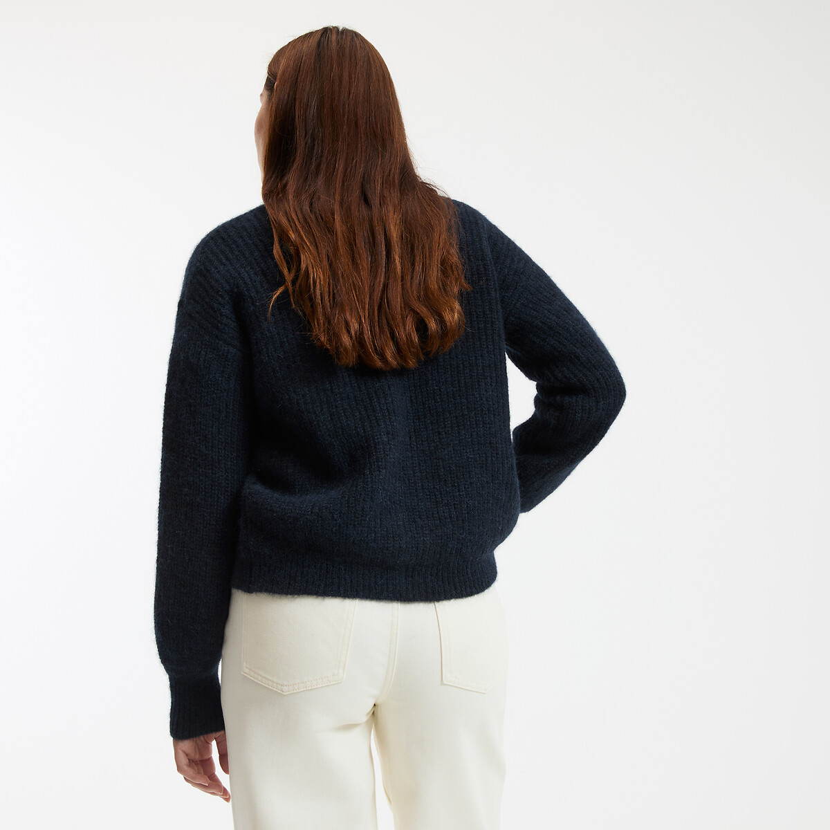 COLEÇÕES LA REDOUTE<br>Colete com decote em V, alpaca mista, assinatura GILDAS