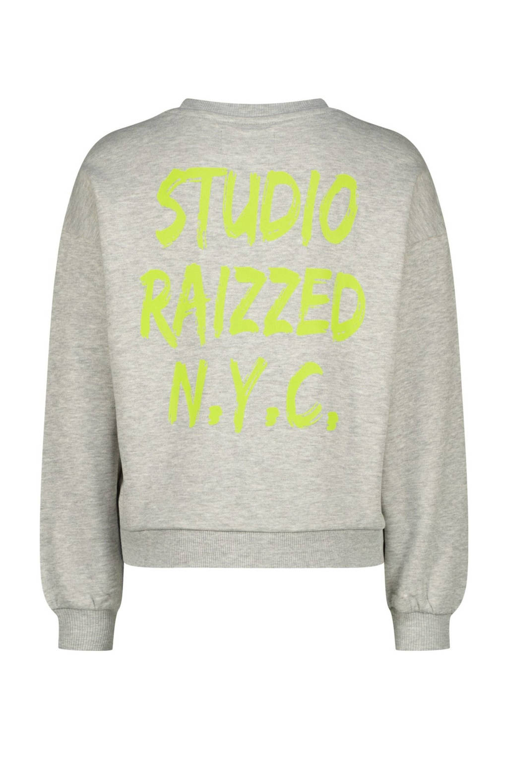 Raizzed sweater grijs melange