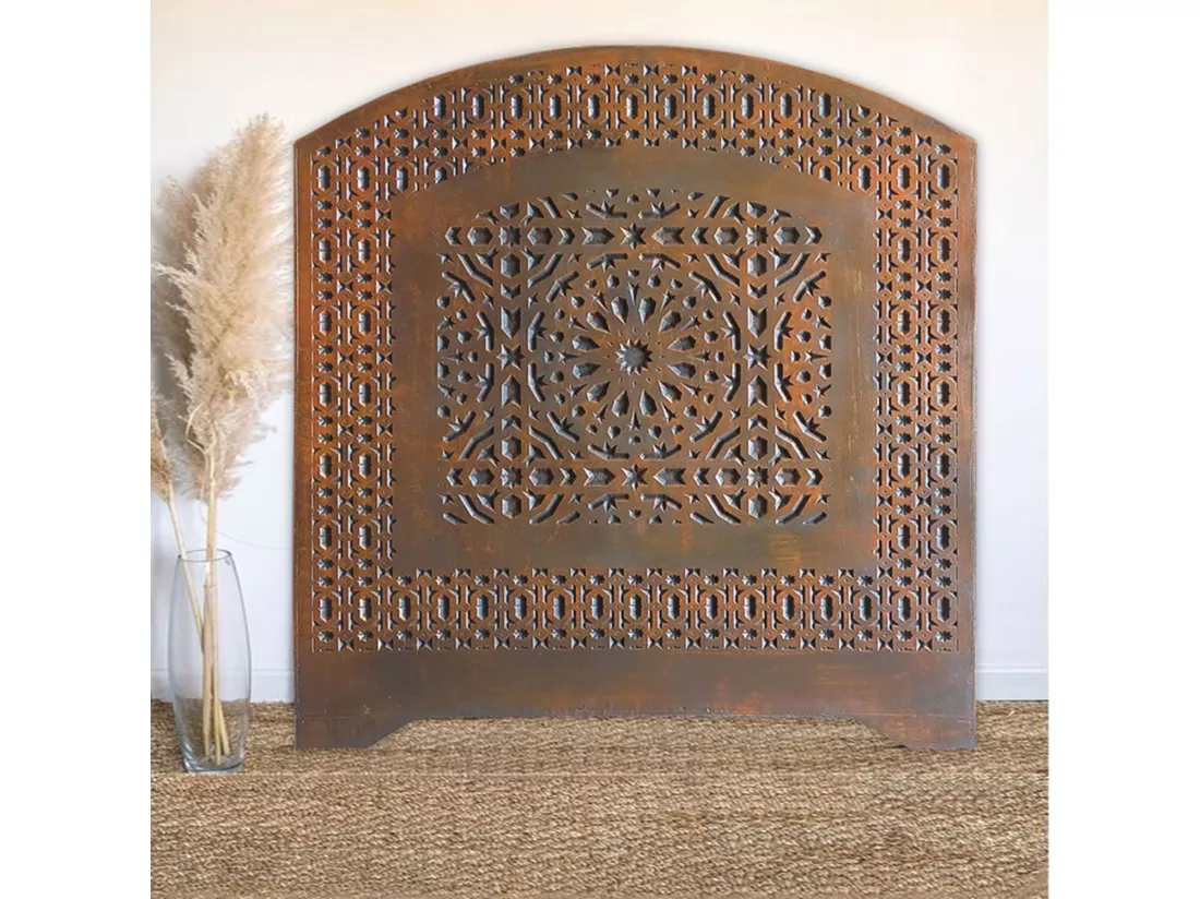 Tête de Lit Orientale en Bois 