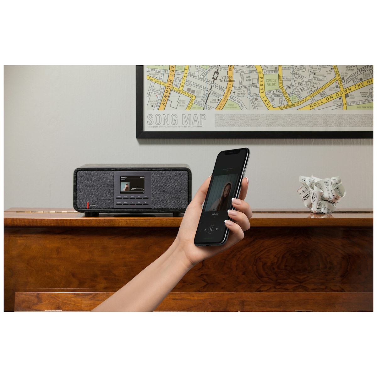 Pinell Supersound 501 digital radio (valnøtt)