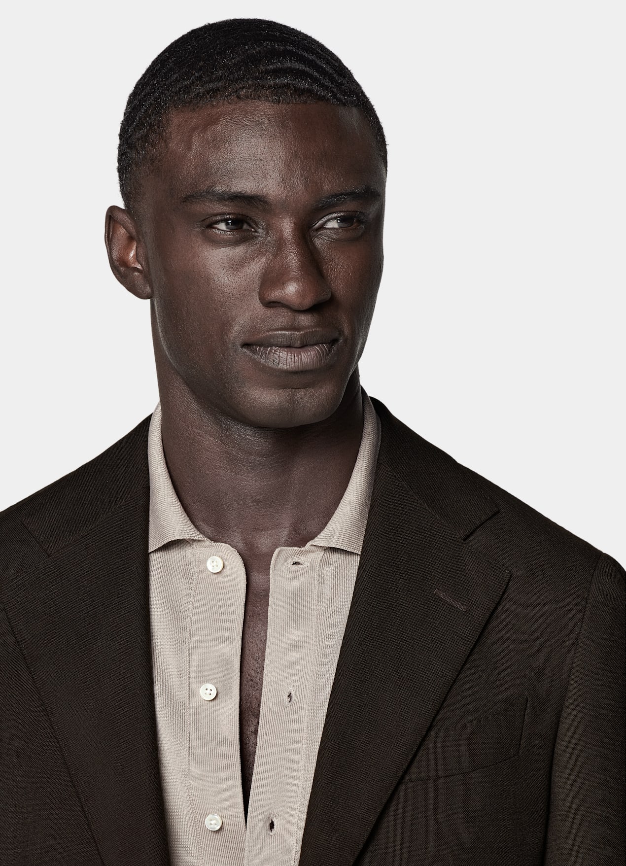 Blazer Havana coupe Tailored marron foncé