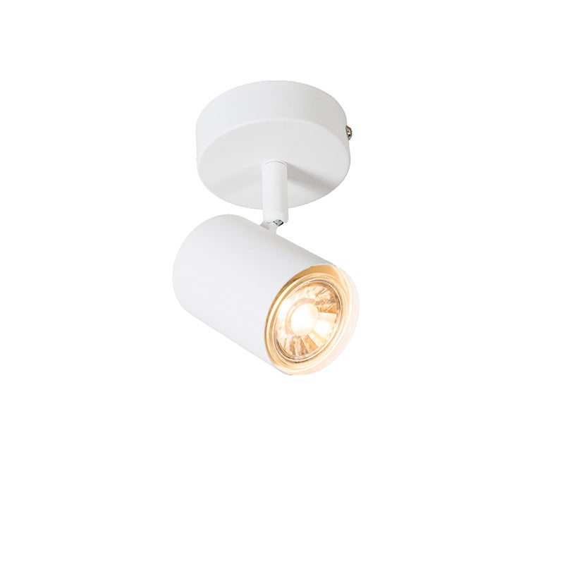 Moderne witte kantelbare spot - Jeana 1
