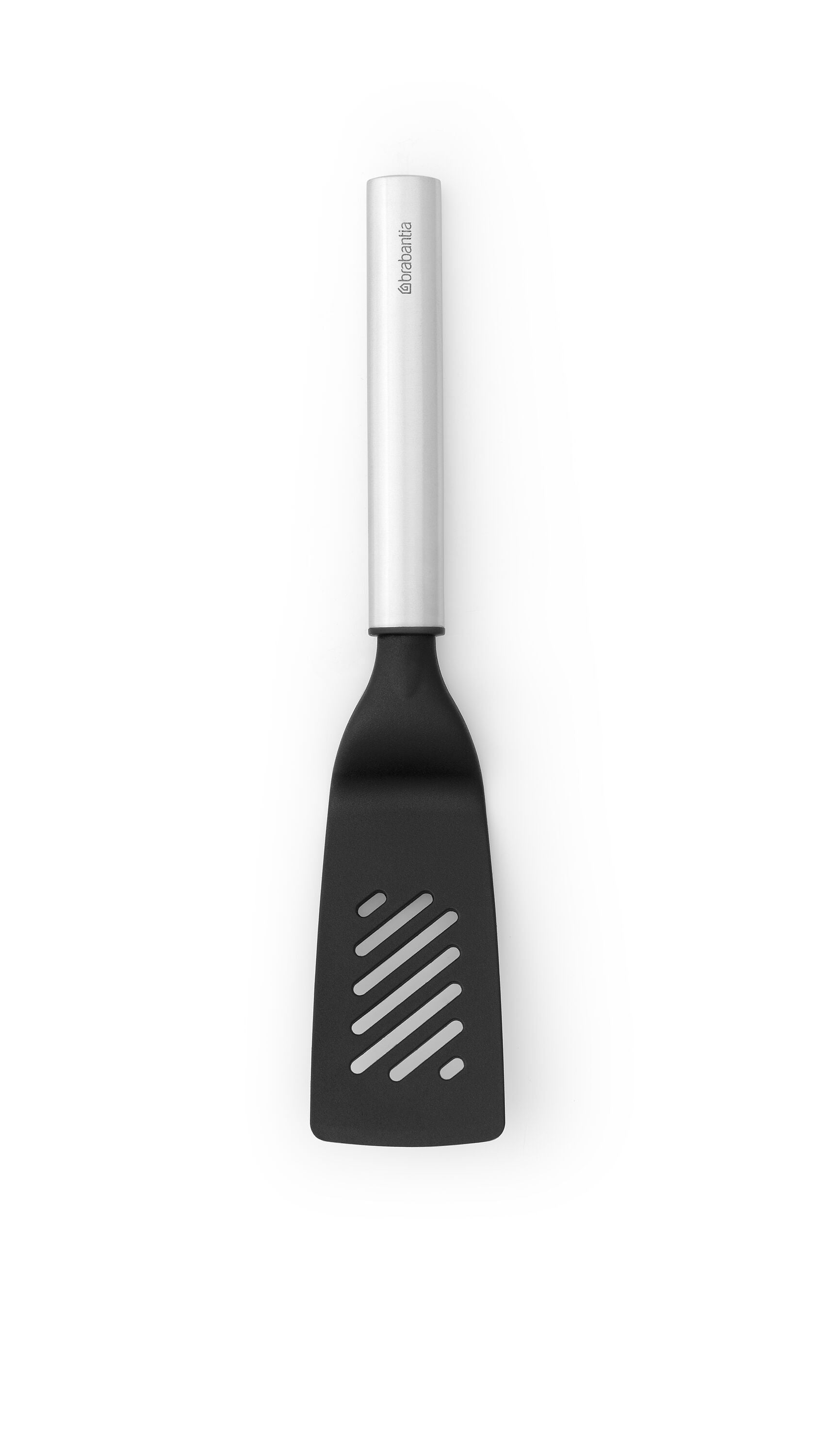 brabantia PROFILE 2.0 Pfannenwender - Schwarz / Silber / B: 5.0 cm x T: 2.0 cm x H: 28.2 cm