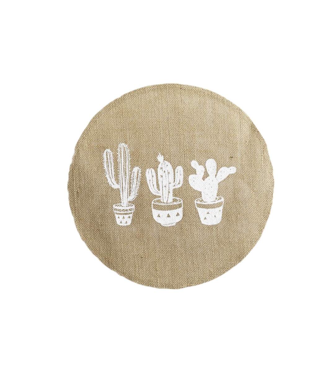 Set de Table Rond Jute Mexico 38cm Naturel